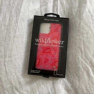 wildflower pink paisley iphone 12 pro case